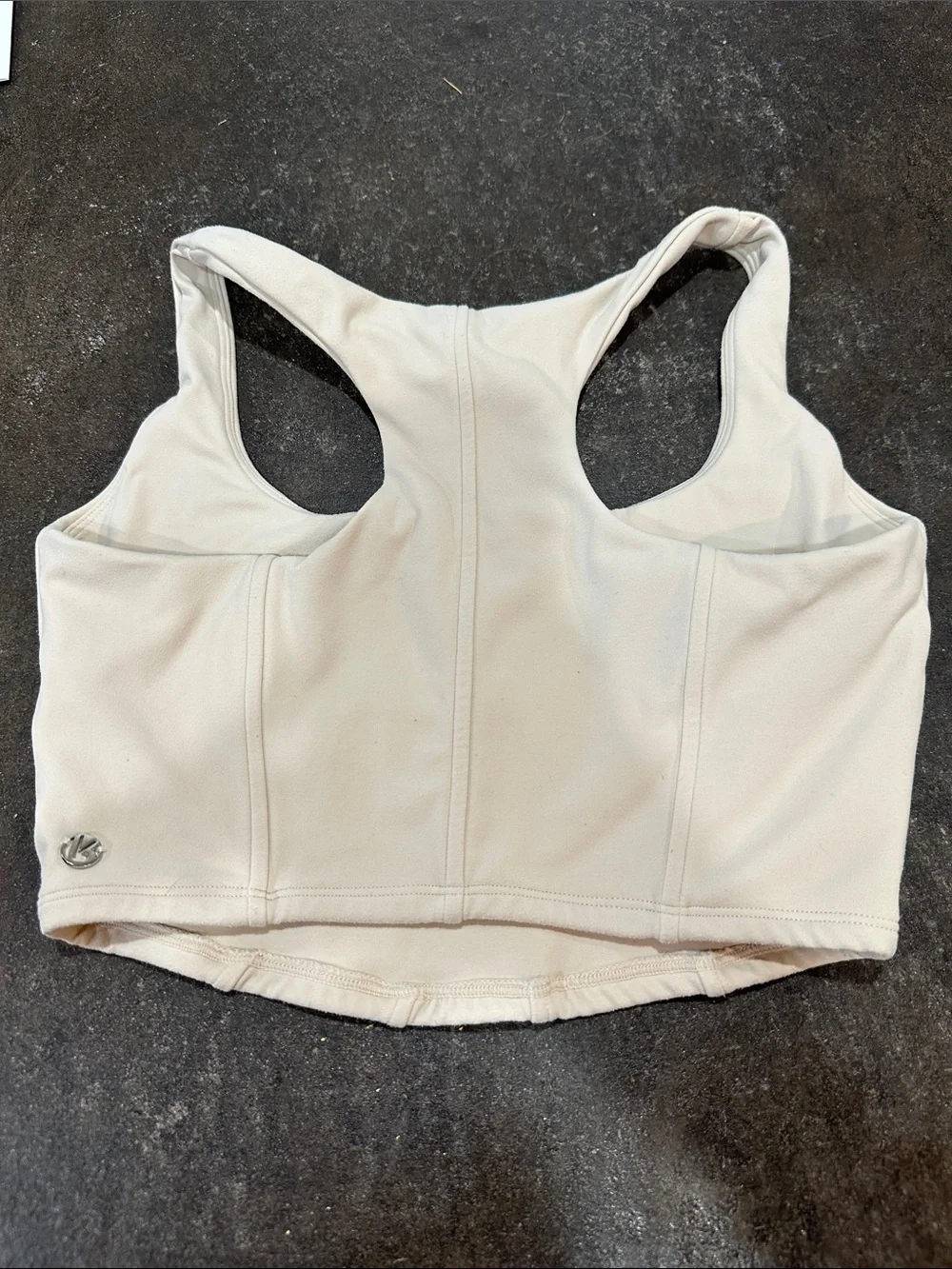 Buffbunny Cream Longline Racerback - Picture 3 of 3